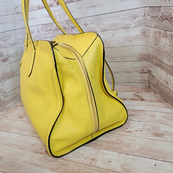 Alexander McQueen Skull Padlock yellow Tote - Picture 8 of 16